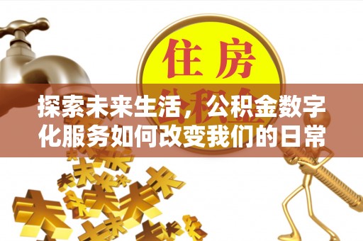 江川探索未来生活，公积金数字化服务如何改变我们的日常